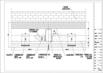 某地大型四層商業(yè)樓幕墻建筑施工圖
